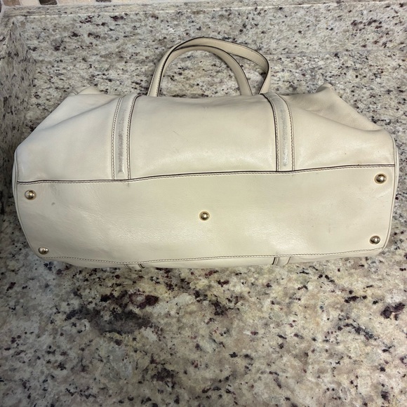 Gucci Britt Boston Cream Leather Women's Bag - Picture 7 of 12